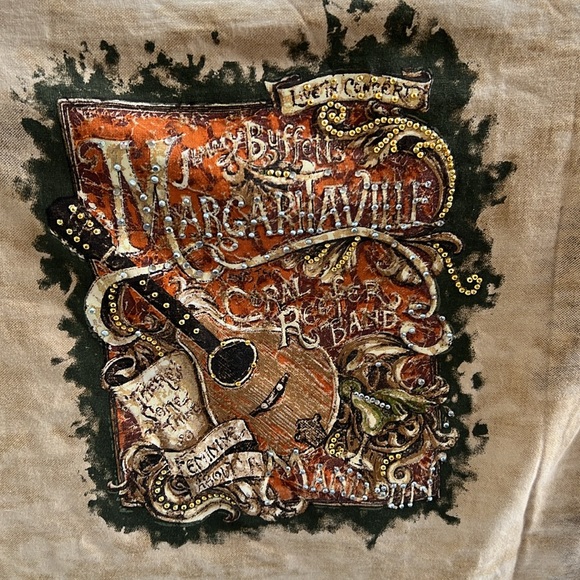 Brown Margaritaville Rhinestone Graphic T-Shirt - Picture 3 of 5